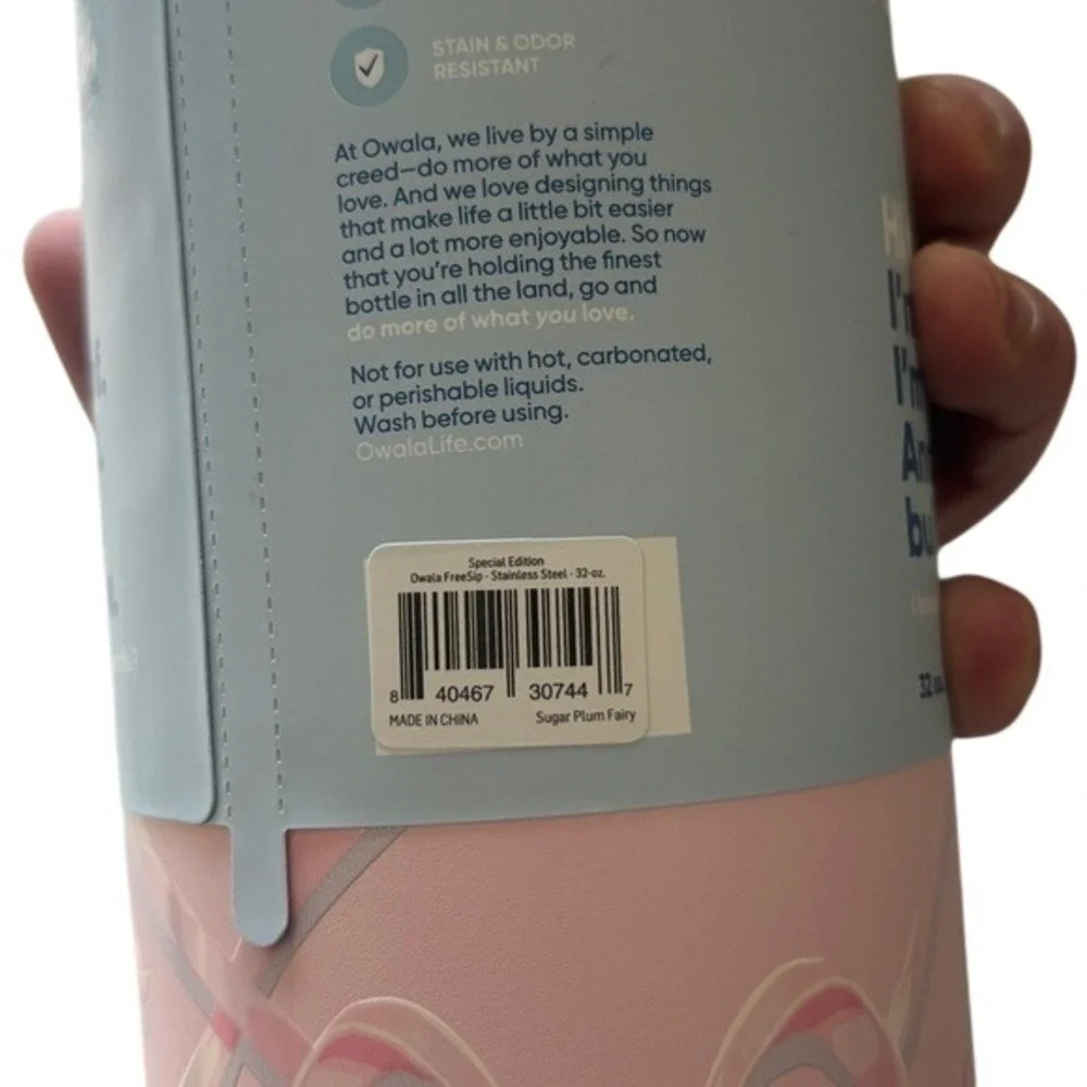 Owala Freesip 32 oz Holiday Collection Sugar Plum Fairy, NWT